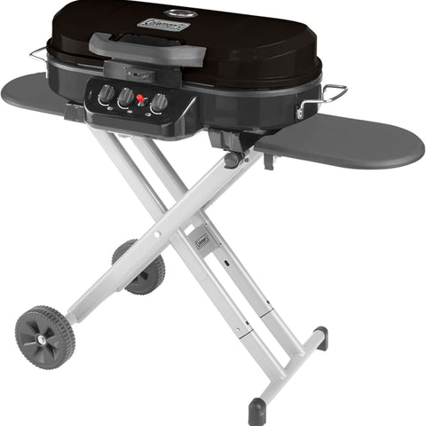 Roadtrip 285 Portable Stand-Up Propane Grill with 3 Adjustable Burners & Instastart Ignition, 20,000 Btus of Power for Outdoor Cooking, Camping, Tailgating, Grilling, Bbqs, & More