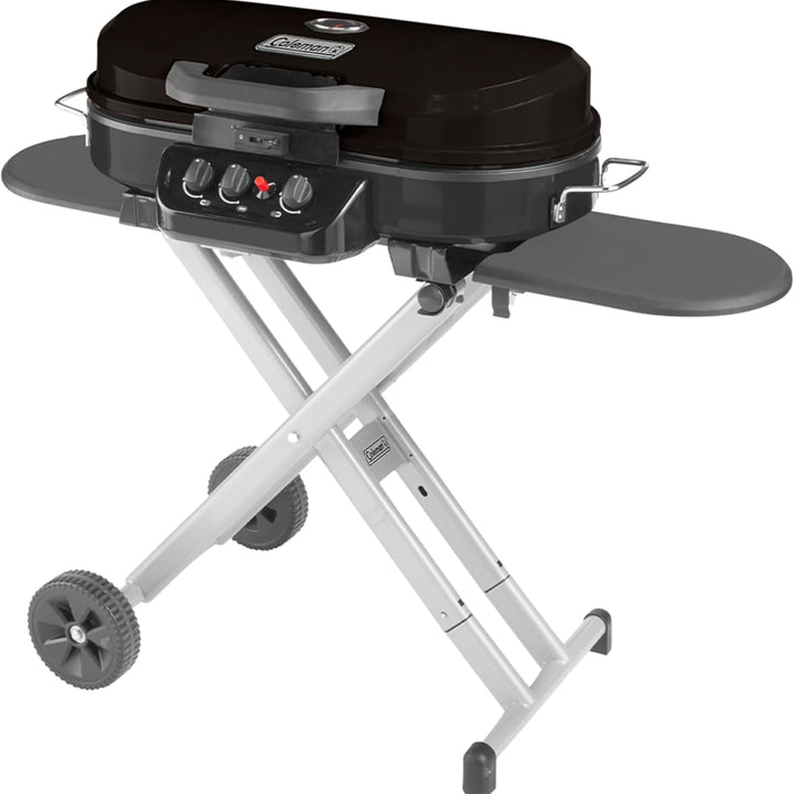 Roadtrip 285 Portable Stand-Up Propane Grill with 3 Adjustable Burners & Instastart Ignition, 20,000 Btus of Power for Outdoor Cooking, Camping, Tailgating, Grilling, Bbqs, & More
