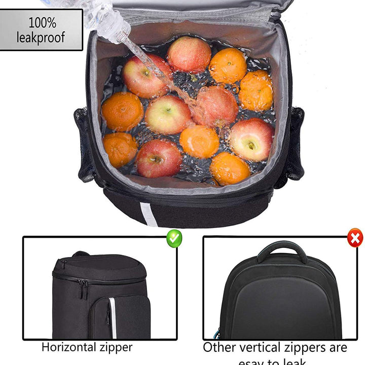 Backpack Cooler Leakproof Insulated Waterproof Backpack Cooler Bag, Lightweight Soft Beach Cooler Backpack for Men Women to Work Lunch Picnics Camping Hiking, 30 Cans