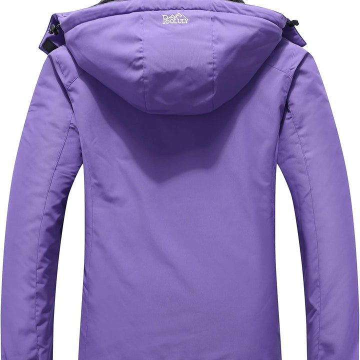 Women'S Ski Jacket Warm Winter Waterproof Windbreaker Hooded Raincoat Snowboarding Jackets