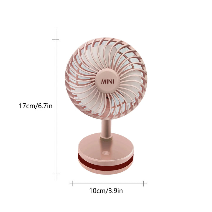 Portable Fan Desk Fan Small Fan Mini Fan Portable Desktop Small Fan Mini Handheld Fan with Led Light Holder Usb Rechargeable Desktop Fan Portable Fan Home Office Travel