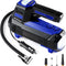 Tire Inflator Portable Air Compressor for Car Tires - Car Accessories, 12V DC Air Pump with Digital Tire Pressure Gauge, Max 150PSI with Emergency LED Lights for Car, Camper, RV, Truck
