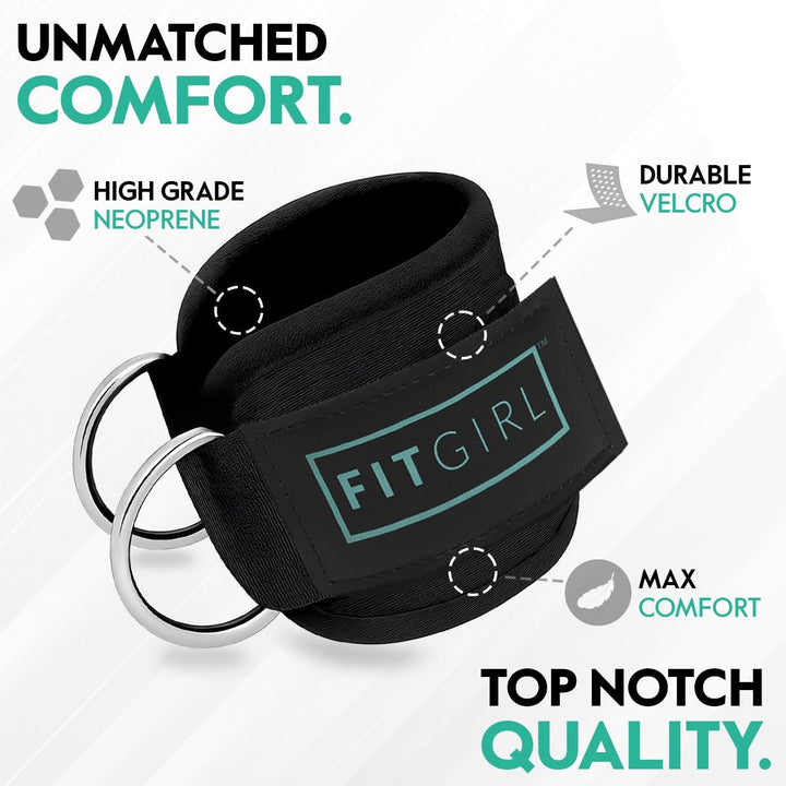 - Ankle Strap for Cable Exercise Machines, Work Out Cuff Attachment for Home & Gym, Glute Workouts - Kickbacks, Leg Extensions, Hip Abductors, for Exercise Machine Attachments