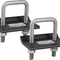 64707 Trailer Hitch Tightener anti Rattle Clamp for 1.25 Inch and 2 Inch Receiver Hitches, Black Aluminum Stabilizer Plate, 2 Packs