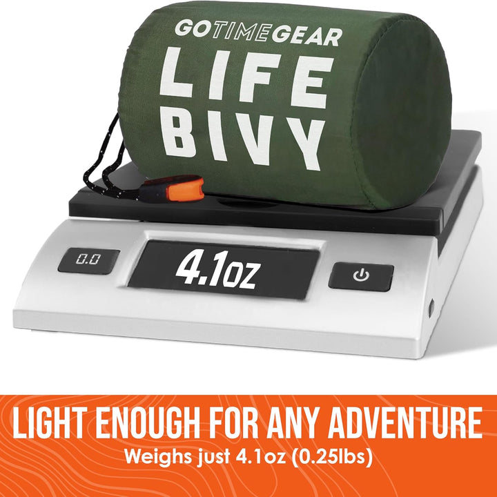 Life Bivy Emergency Survival Sleeping Bag Thermal Bivy - Use as Emergency Bivy Sack, Survival Sleeping Bag, Mylar Emergency Blanket