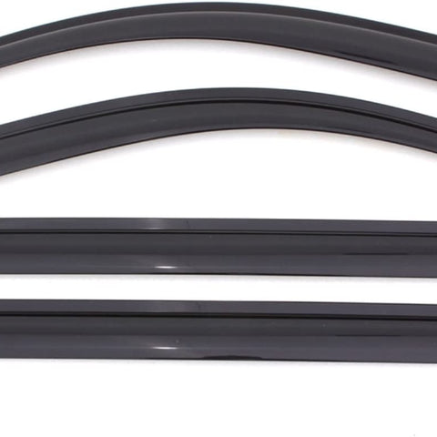 [] outside Mount Rain Guards for 2008 - 2020 Dodge Journey | Window Vent Visors, 4 Pcs. - Smoke | 94072