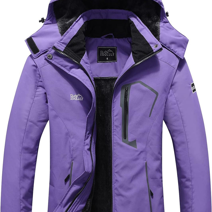Women'S Ski Jacket Warm Winter Waterproof Windbreaker Hooded Raincoat Snowboarding Jackets