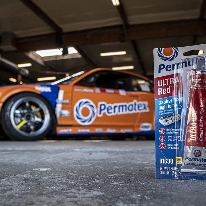 81630 Ultra Red High Temperature Gasket Maker, 3 Oz