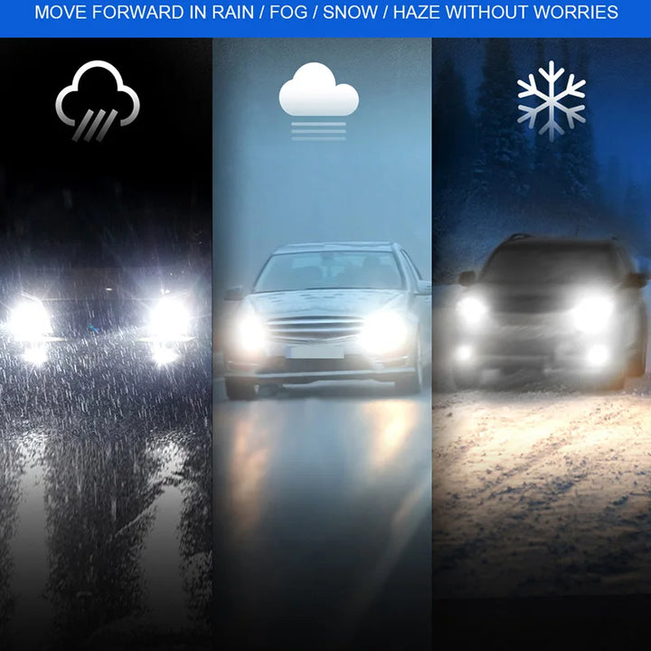 Philips LED H1 H3 H4 H7 H11 Ultinon Pro3101 12V/24V 6000K Bright White HB3 9005 HB4 9006 HIR2 9012 Auto Headlight LED Lamps, 2X