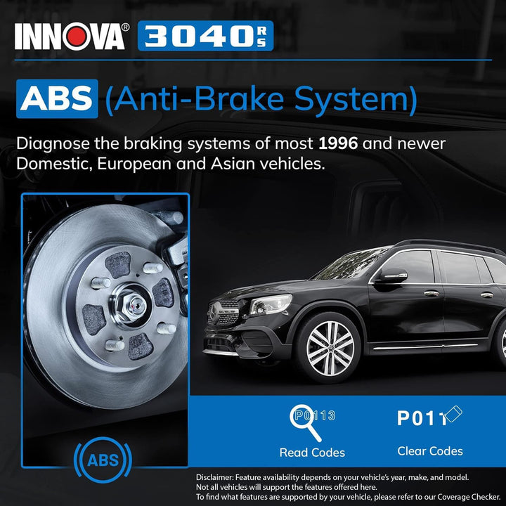 3040RS, OBD2 Scanner, Live Data Streamer, Battery/Alt Tester, Reset Check Engine Light/Brake Light/Oil Light, Free Mechanic Recommended Fix & Parts & Est Repair Cost, Free Updates