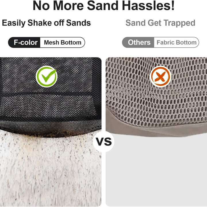 Mesh Beach Bag Family - Large Tote Bag for Cruise Pool Toys Beach Vacation Essentials