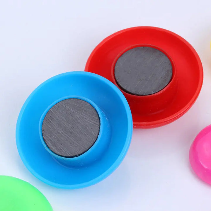 Magnetic Whiteboard Clips - 30mm Colorful Round Pins