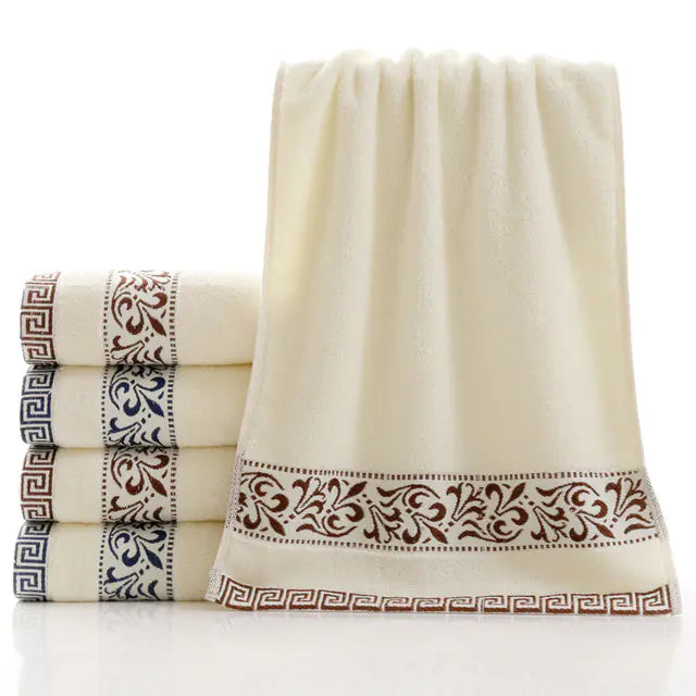 Solid Color Embroidered Men's Towels & Bathrobes