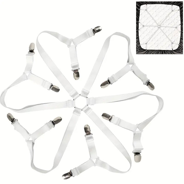 1pc Adjustable Bed Sheet Clip with 6 Way Fastener
