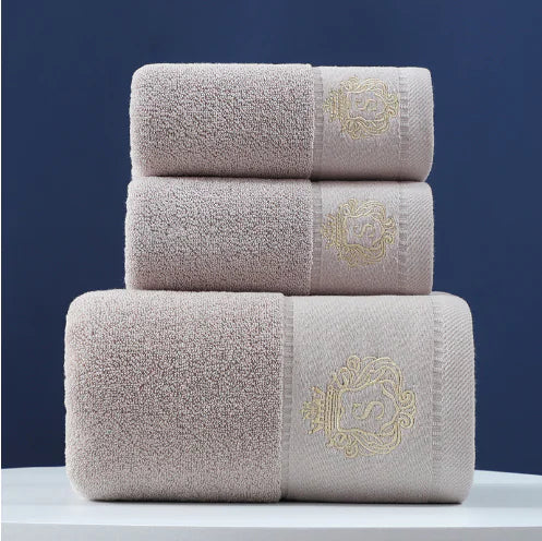 3 Pcs Ultra-Soft Cotton Bath Towel Set for Home
