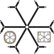 1pc Adjustable Bed Sheet Clip with 6 Way Fastener