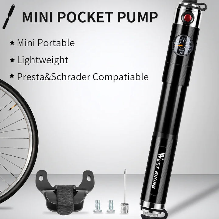 Handheld Bicycle Pump by WEST BIKING