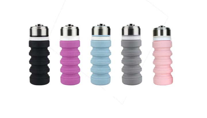 Collapsible Silicone Water Bottle and Cup