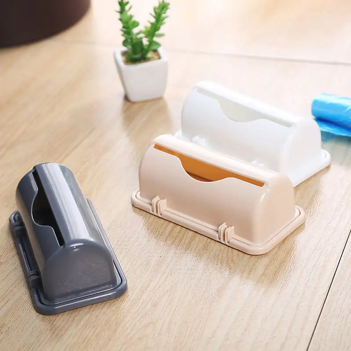 Wall Mounted Plastic Trash Bag Holder for Kitchen