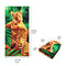 Green Jungle Tiger and Leopard Quick-Drying Beach Towel