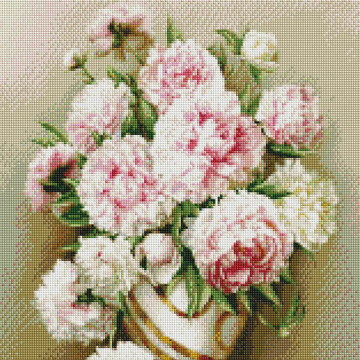 3D Diamond Painting of Rich Chrysanthemum Vase