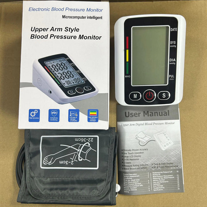Digital Blood Pressure Monitor with Voice Announcement