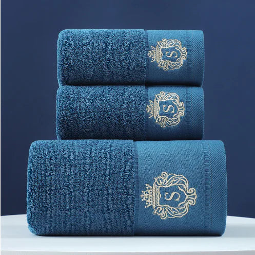 3 Pcs Ultra-Soft Cotton Bath Towel Set for Home
