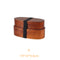 Retro Portable Wooden Bento Box for Outdoor Lunches