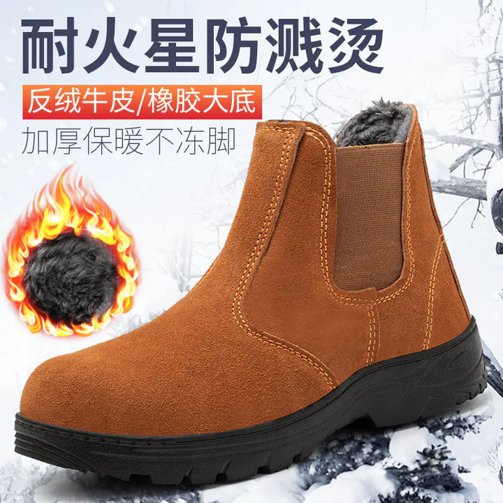 Winter Safety Work Boots with Steel Toe and Insulation