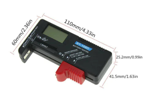 Battery Capacity and Voltage Tester Meter