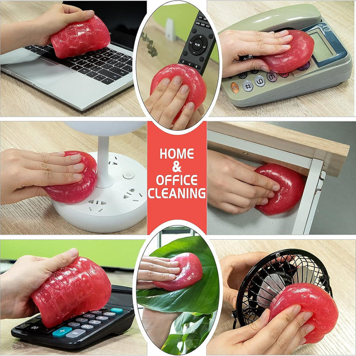 Car Cleaning Gel Car Cleaning Putty Car Slime for Cleaning Car Detailing Putty Detail Tools Car Interior Cleaner Automotive Car Cleaning Kits Yellow Rose