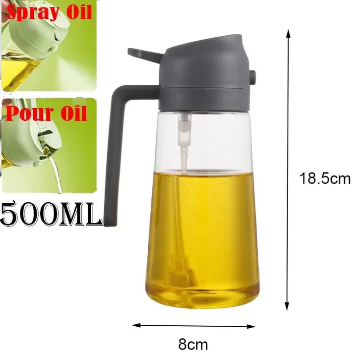 2 in 1 200/300/500Ml Oil Spray for Kitchen Spray Oil Bottle Oil Washer Vinegar Soy Sauce Sprayer Containers Washer