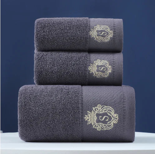 3 Pcs Ultra-Soft Cotton Bath Towel Set for Home