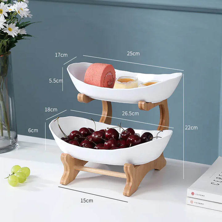 Multi-Layer Fruit Rack and Dried Fruit Tray Table
