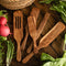 Teak Wood Cooking Spatula for Salad and Cooking