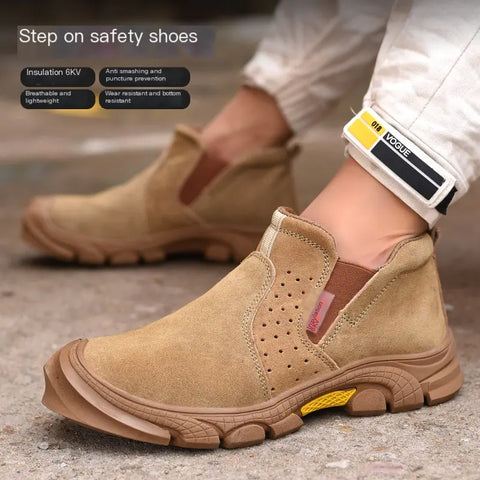 Insulated Cowhide Safety Shoes for Welding and Electrical Work