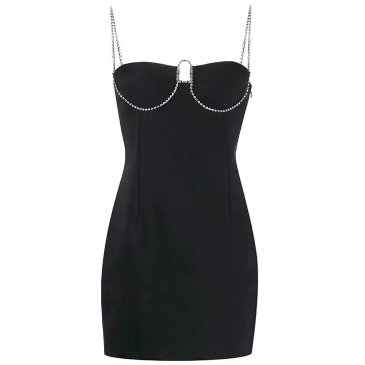 Rhinestone Sling Sexy Slimming Bandage Dress