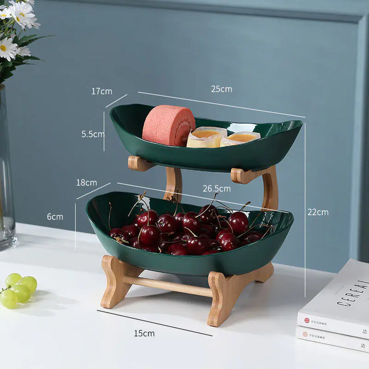Multi-Layer Fruit Rack and Dried Fruit Tray Table