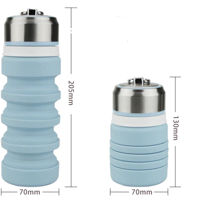 Collapsible Silicone Water Bottle and Cup