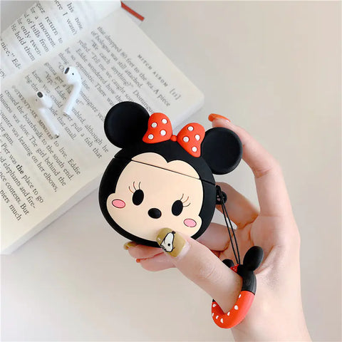 Cute Cartoon Minnie Mickey AirPods Protective Case