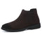 Men's High-Top Leather Chelsea Ankle Boots