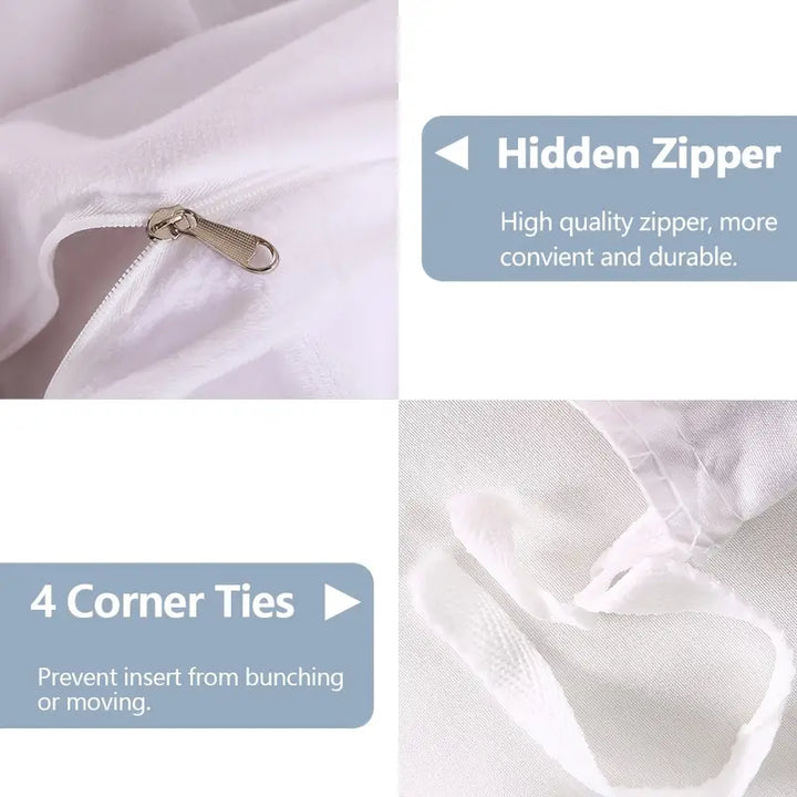 3pcs Dream Catcher Watercolor Feather Duvet Cover Set