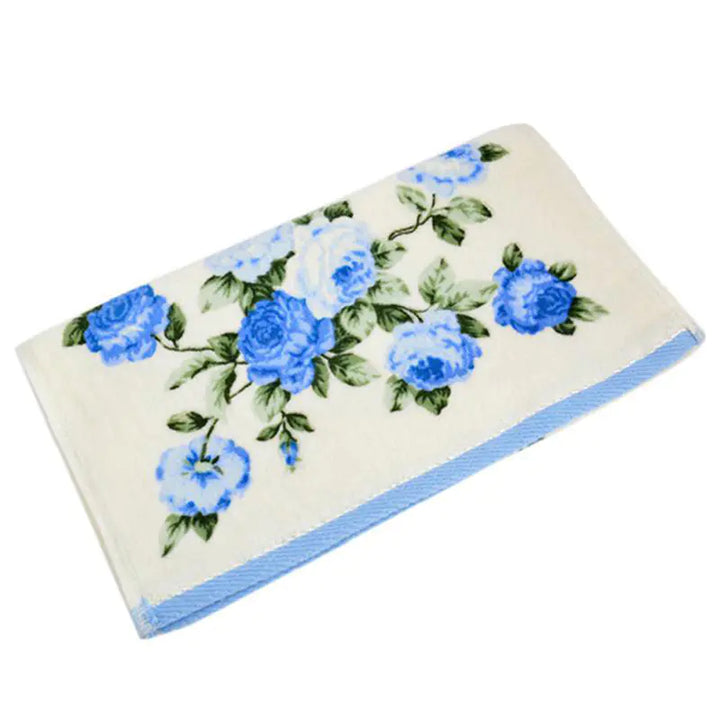 Soft Peony Printed Quick-Drying Bath and Face Towel
