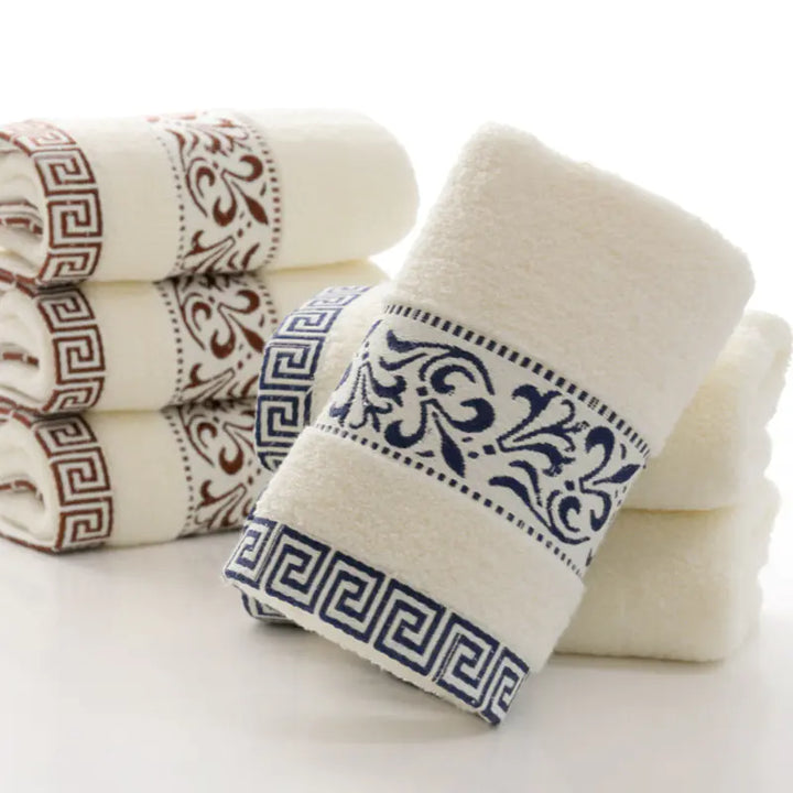 Solid Color Embroidered Men's Towels & Bathrobes